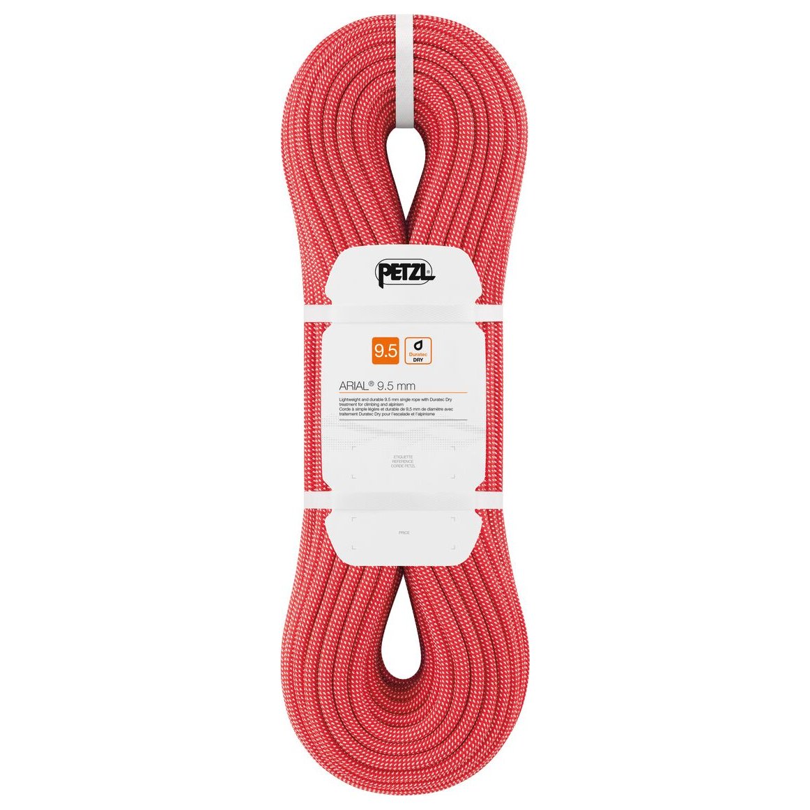 Arial® (9.5mm, 80m) - rouge, corde escalade