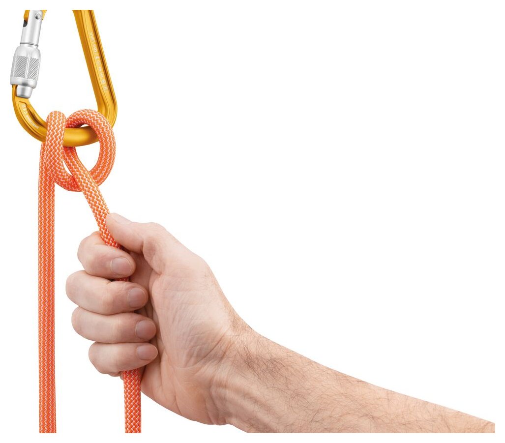 Attache Screw-Lock - jaune, mousqueton à verrouillage à vis