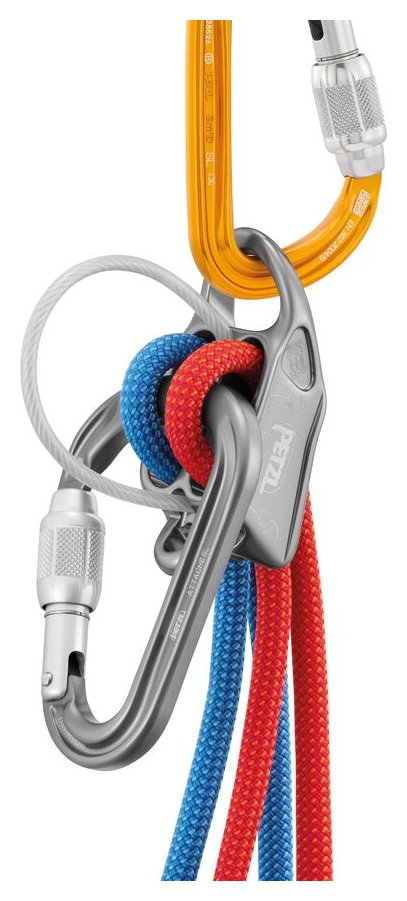 Attache Screw-Lock - jaune, mousqueton à verrouillage à vis