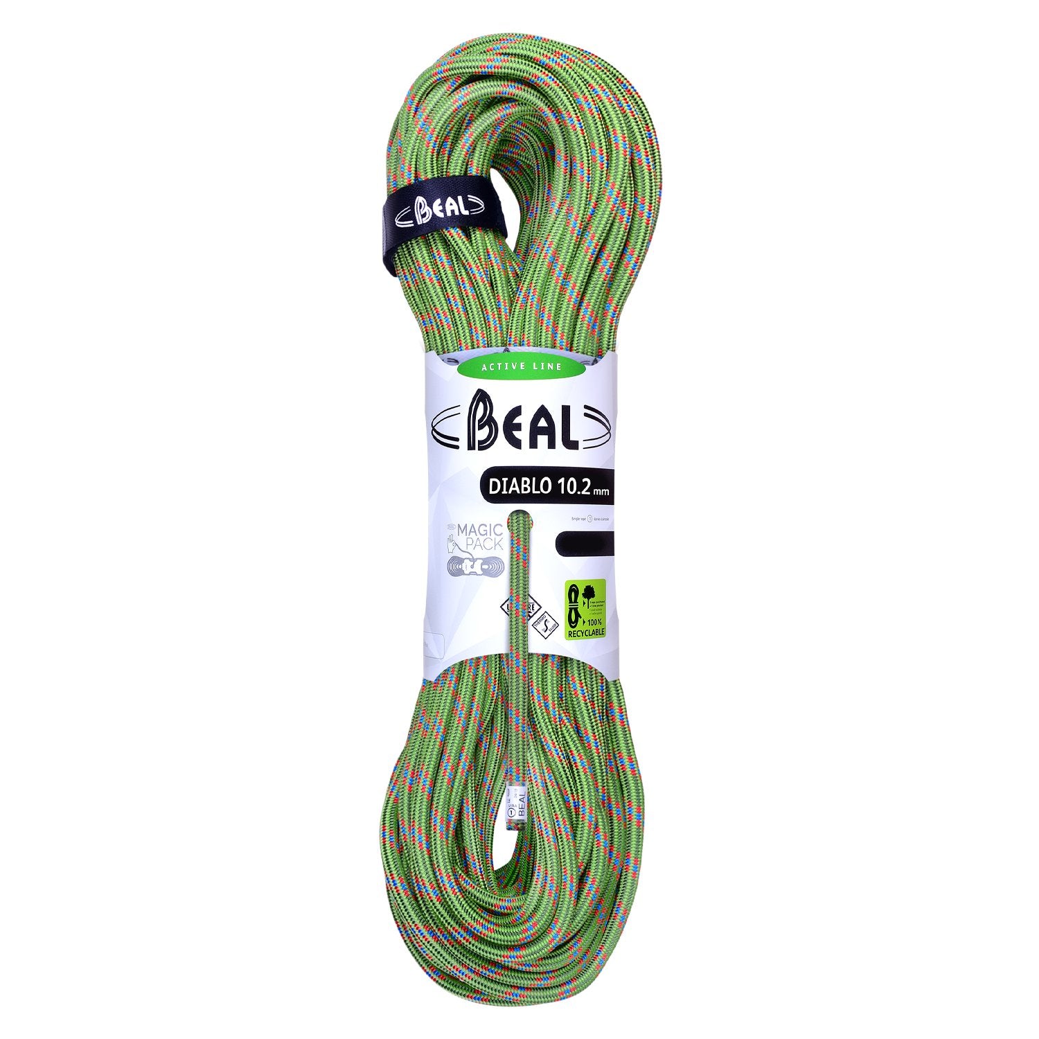 Diablo (10.2mm, 70m) - unicore, vert, corde d'escalade