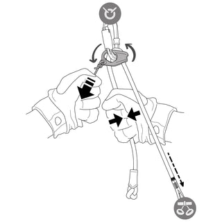 Load image into Gallery viewer, Dual Connect Adjust - blue, adjustable double lifeline