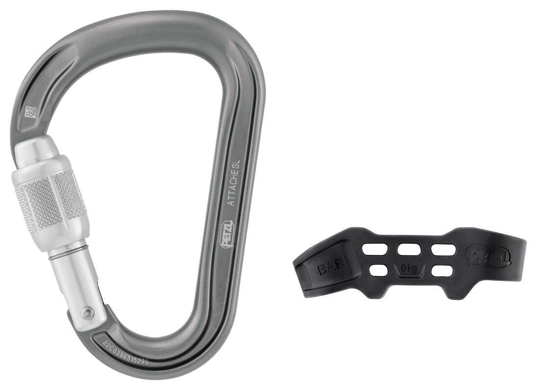 Neox Belay Kit - light grey, belay device and safebiner