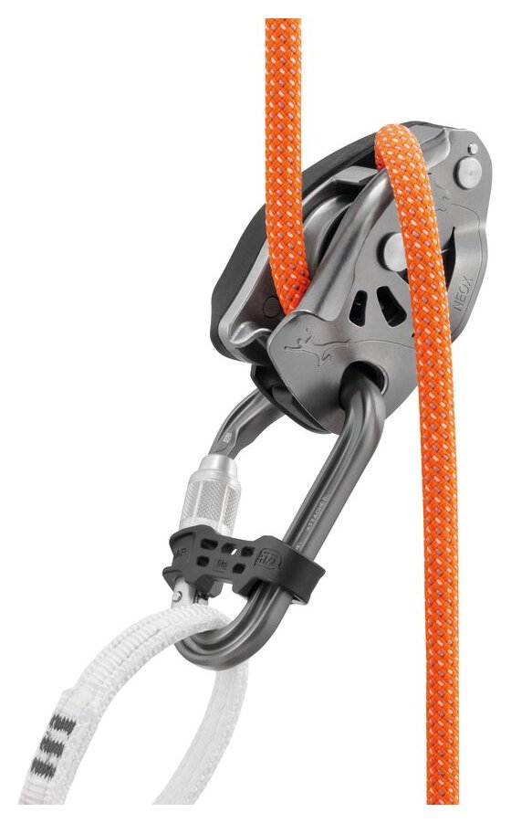 Neox Belay Kit - light grey, belay device and safebiner