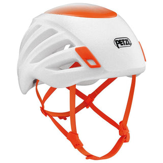 Charger l'image dans la galerie, Sirocco (2024) - blanc/orange, casque ultra léger escalade