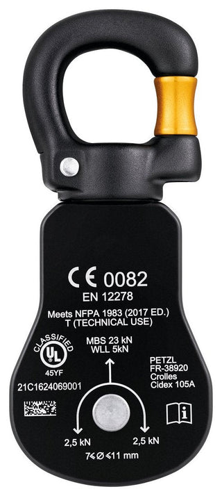 Charger l'image dans la galerie, Spin S1 open, poulie avec émerillon ouvrable