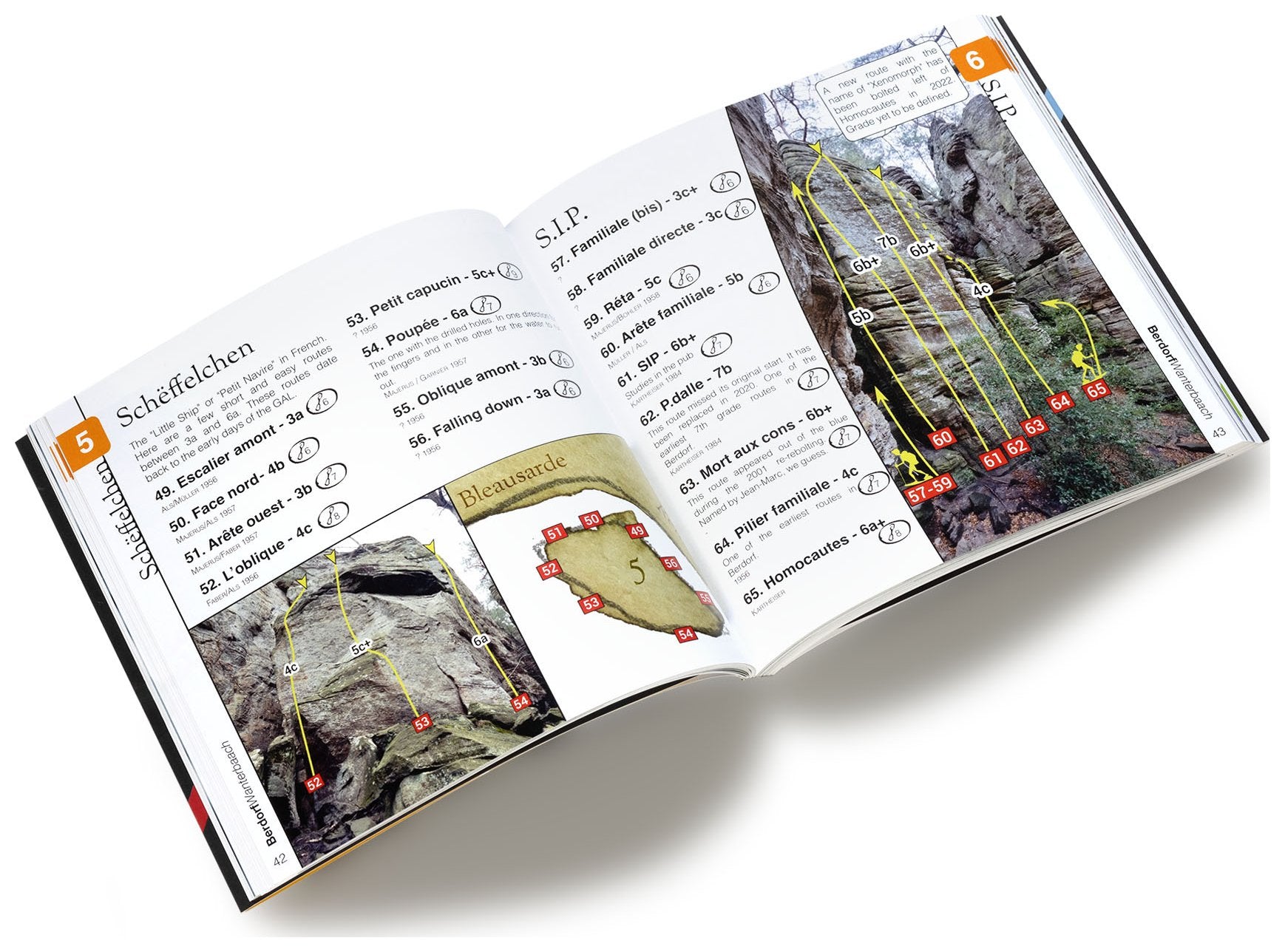 Berdorf Wanterbaach & Audun-Le-Tiche (2023), topo guide escalade