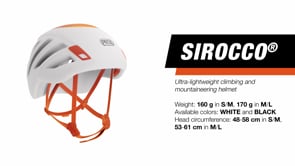 Charger et lire la vidéo dans la visionneuse de la Galerie, Sirocco (2024) - blanc/orange, casque ultra léger escalade