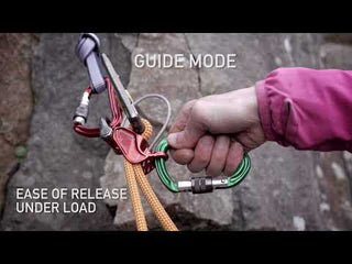 Load and play video in Gallery viewer, Pivot - lime green, belay device