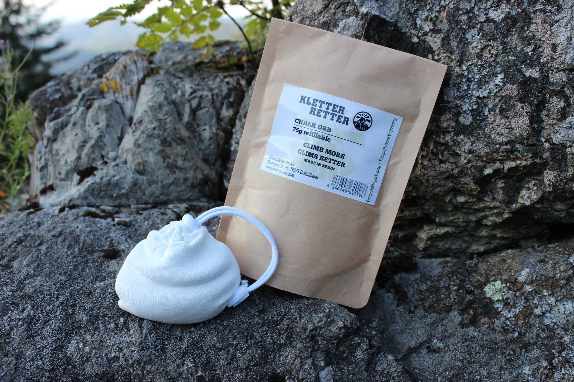 Chalk Orb (75g), hervulbare pofbal