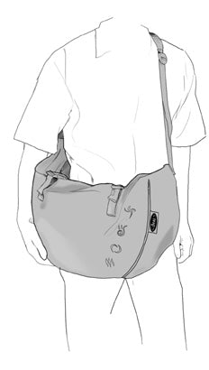 Load image into Gallery viewer, Folio II - blue, rope bag
