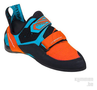 Charger l'image dans la galerie, Katana - mandarine/bleu tropique, chaussons d'escalade hommes