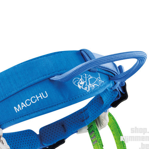 Macchu - bleu, baudrier d'escalade pour enfants