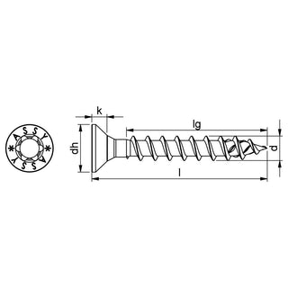 Charger l&#39;image dans la galerie, ASSY RW20 (4.5mm-40mm), countersunk head screws
