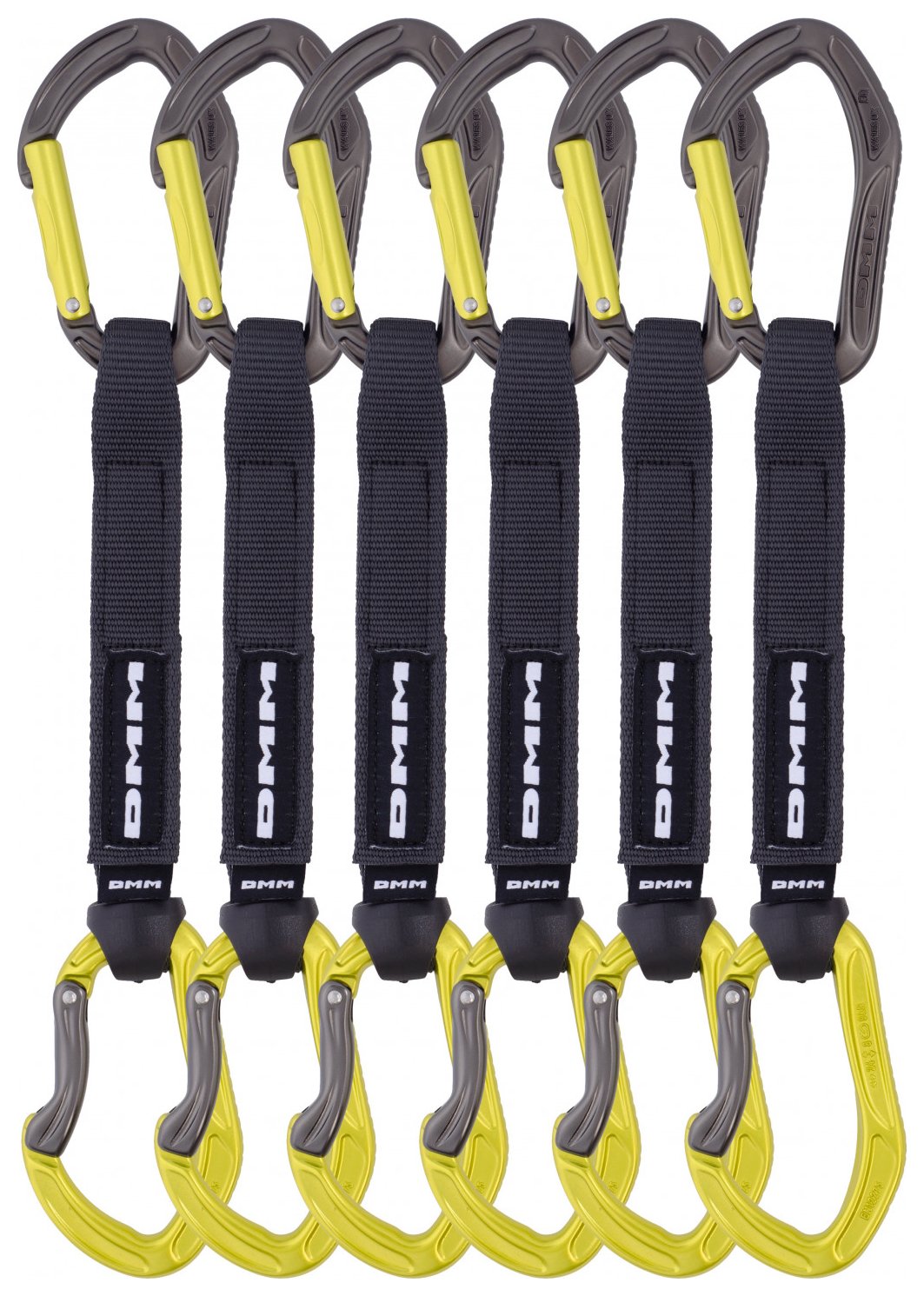 Alpha Sport Quickdraw (18cm) - lime, quickdraws - 6 pack