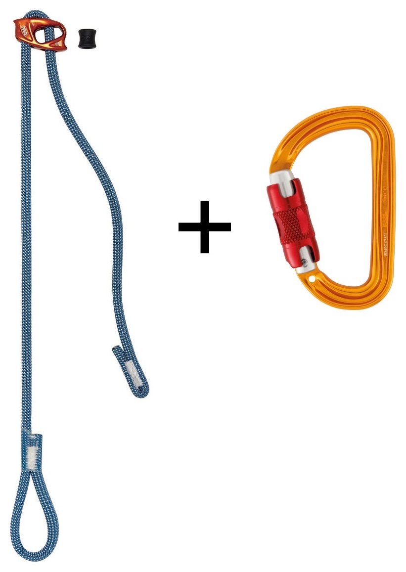 Connect Adjust, adjustable lifeline + Sm'D Twist-Lock, karabiner