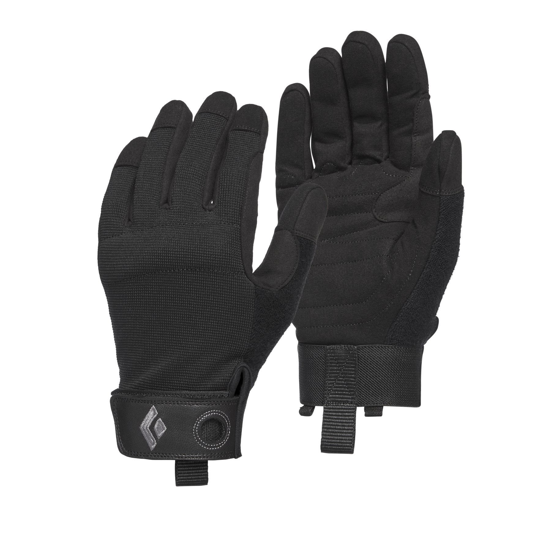 Crag Gloves - noir, gants d'assurage escalade
