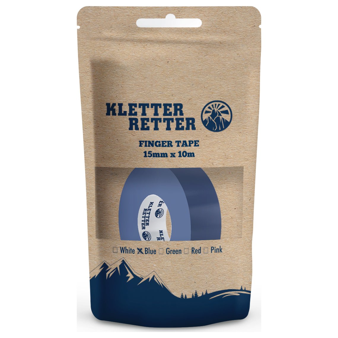 Finger Tape (15mm x 10m) - bleu, strap d'escalade