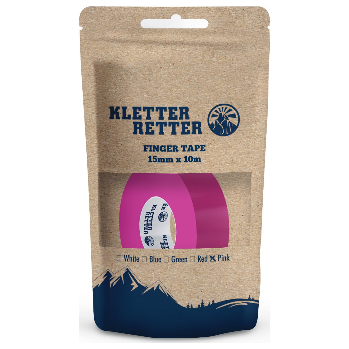 Finger Tape (15mm x 10m) - rose, strap d'escalade
