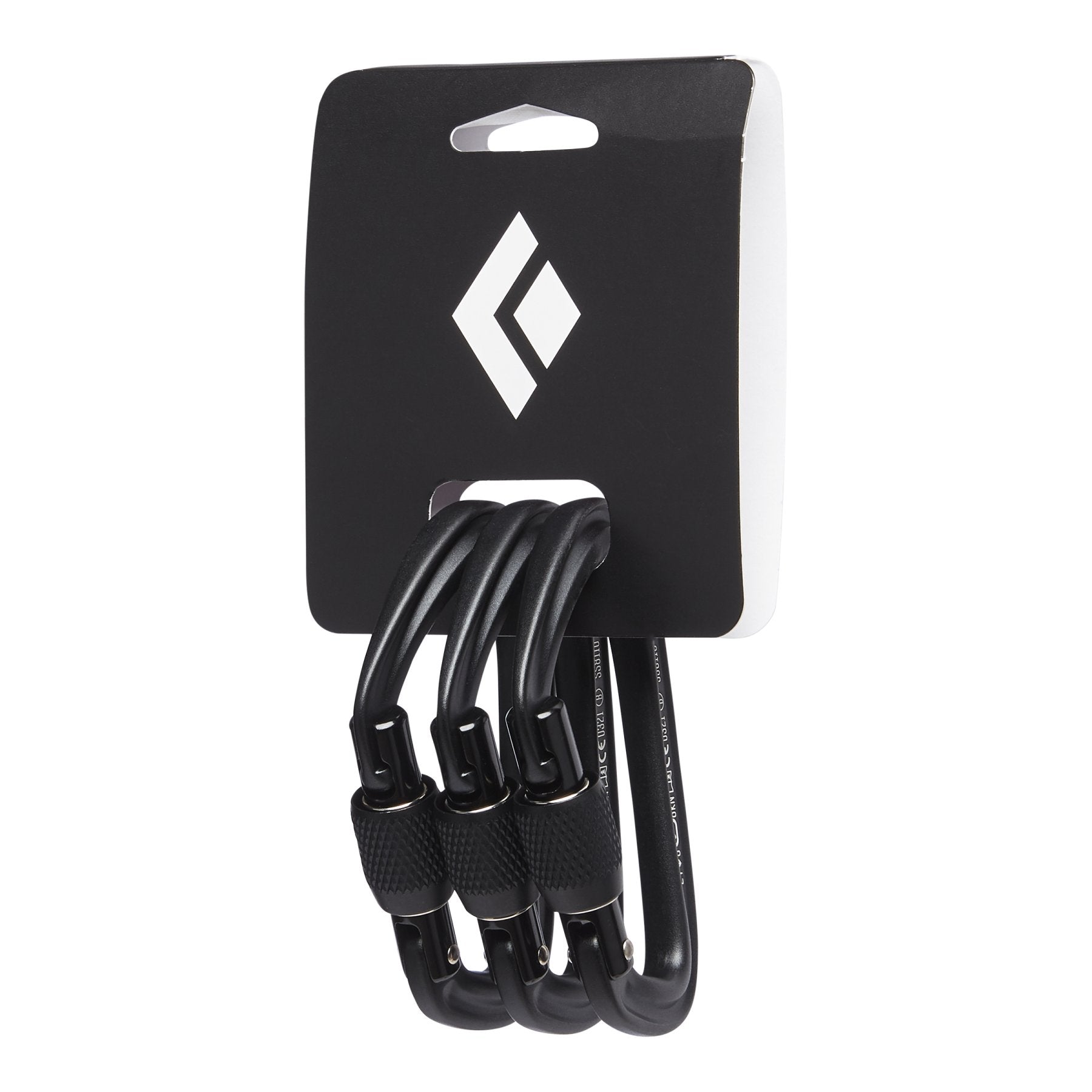HotForge Screwgate - black, locking carabiner - 3-pack