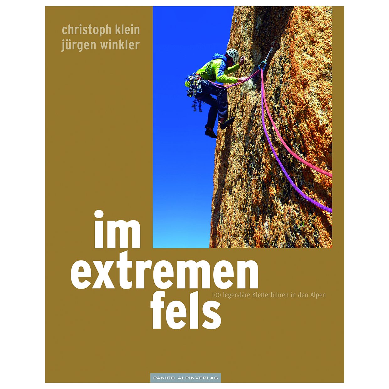 Im Extremen Fels (German), 100 legendary climbing routes in the Alps, guidebook