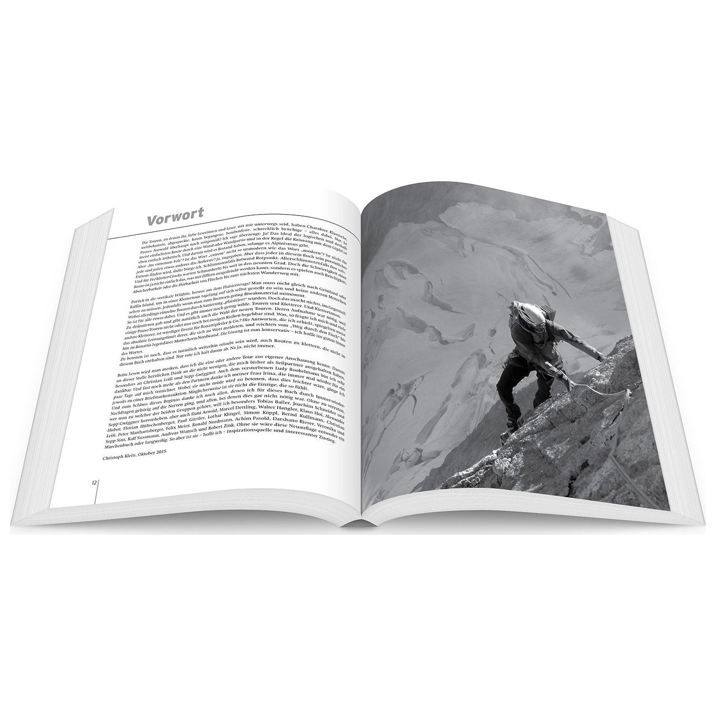 Im Extremen Fels (German), 100 legendary climbing routes in the Alps, guidebook