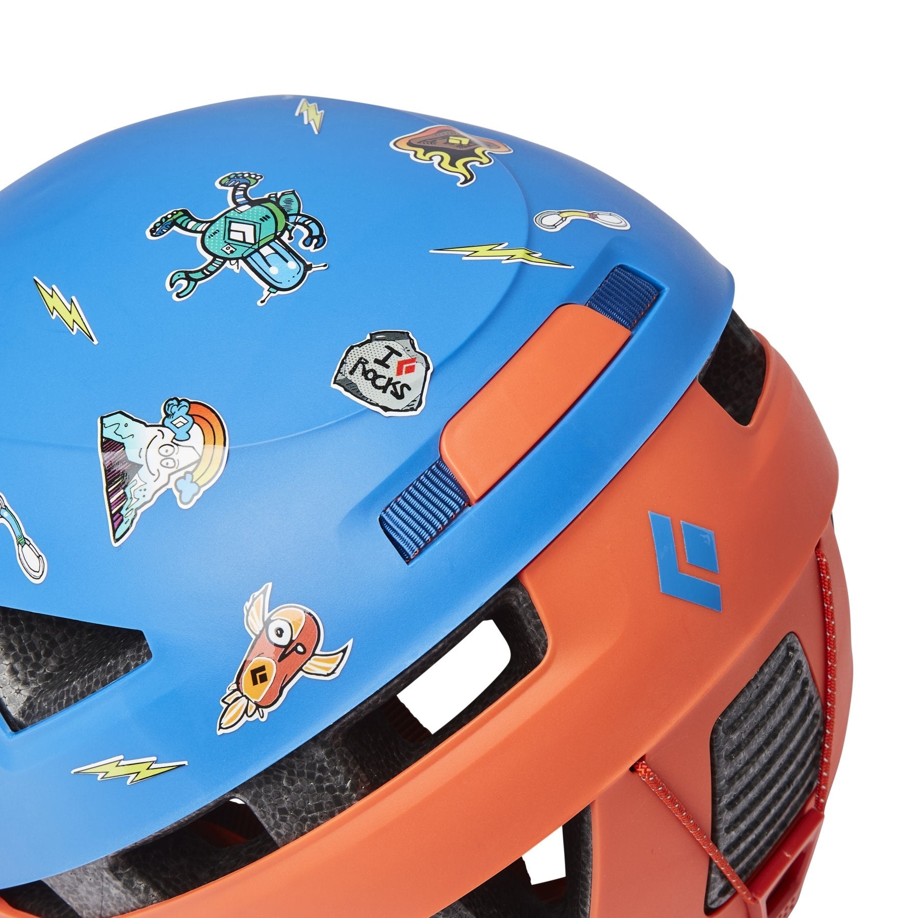 Kid's Capitan - ultra blue-persimmon, casque d'escalade pour enfants