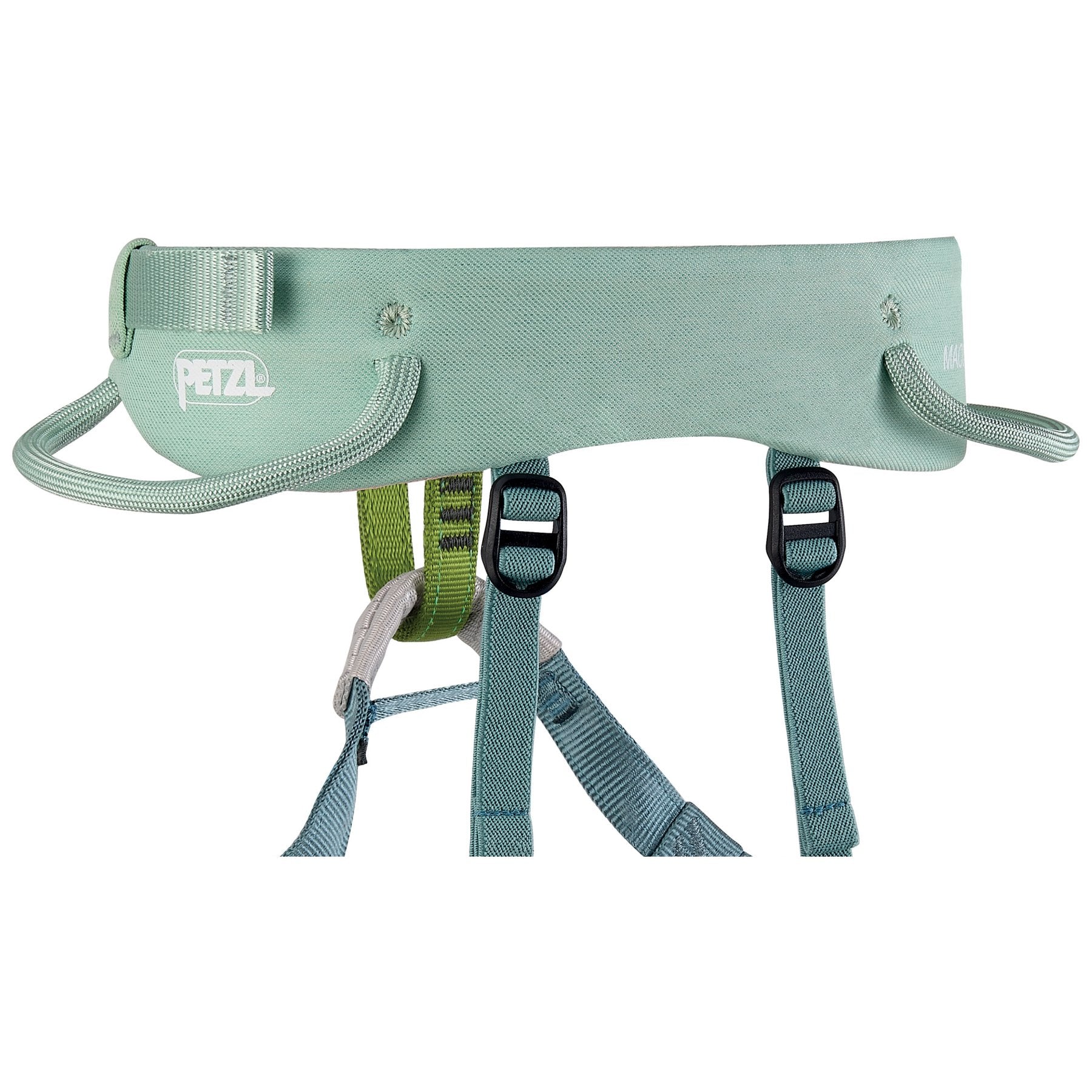 Macchu - jade green, kid's climbing harness