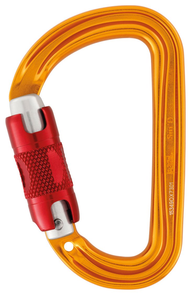 Neox Belay Pack - orange, belay device and safebiner