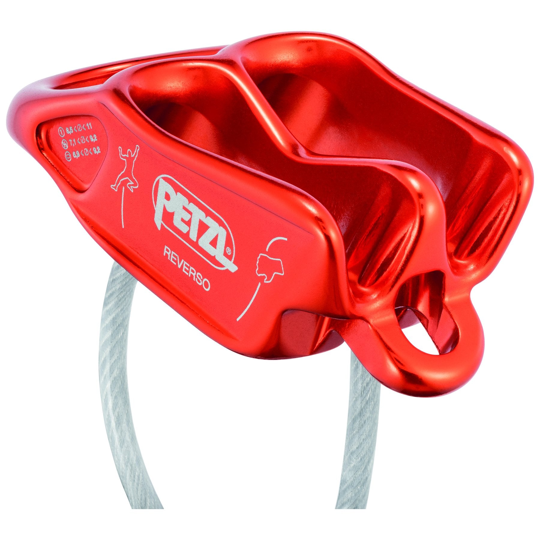 Reverso - red/orange, belay device