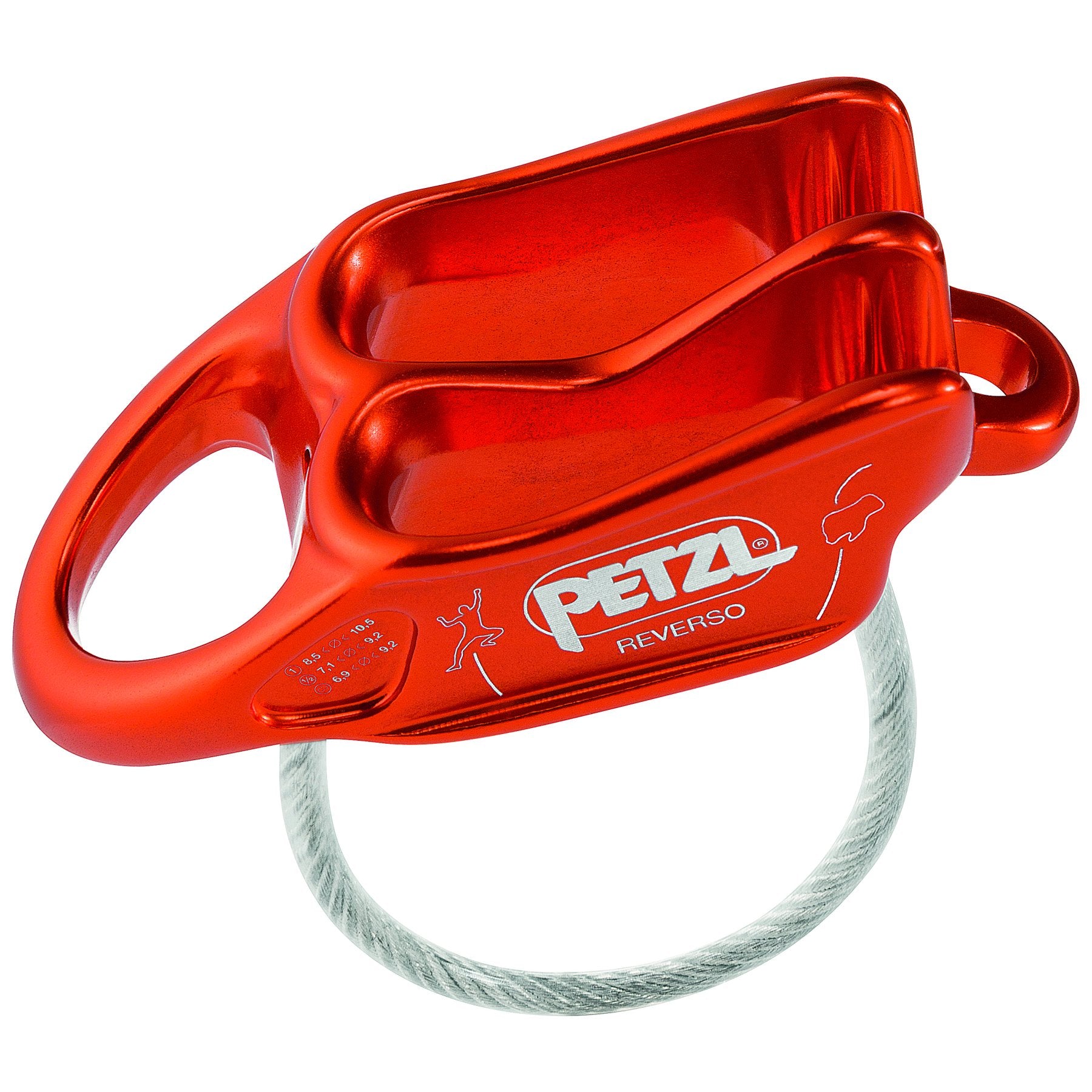 Reverso - red/orange, belay device