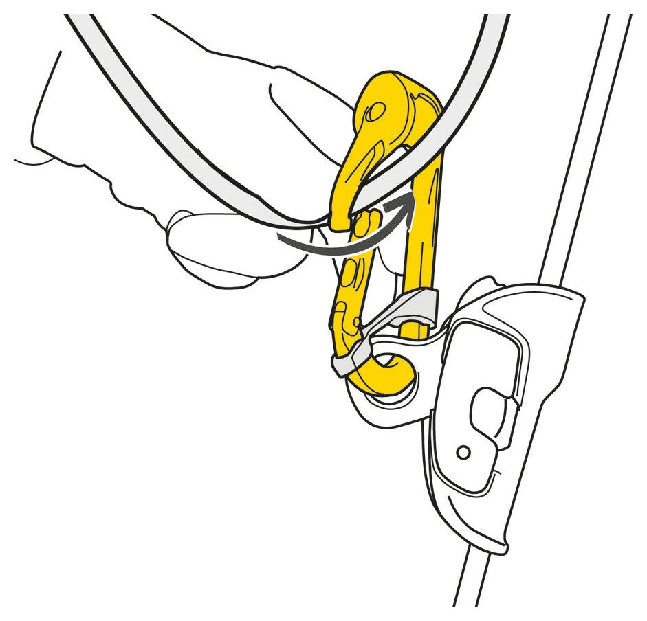 Rollclip A, pulley-carabiner