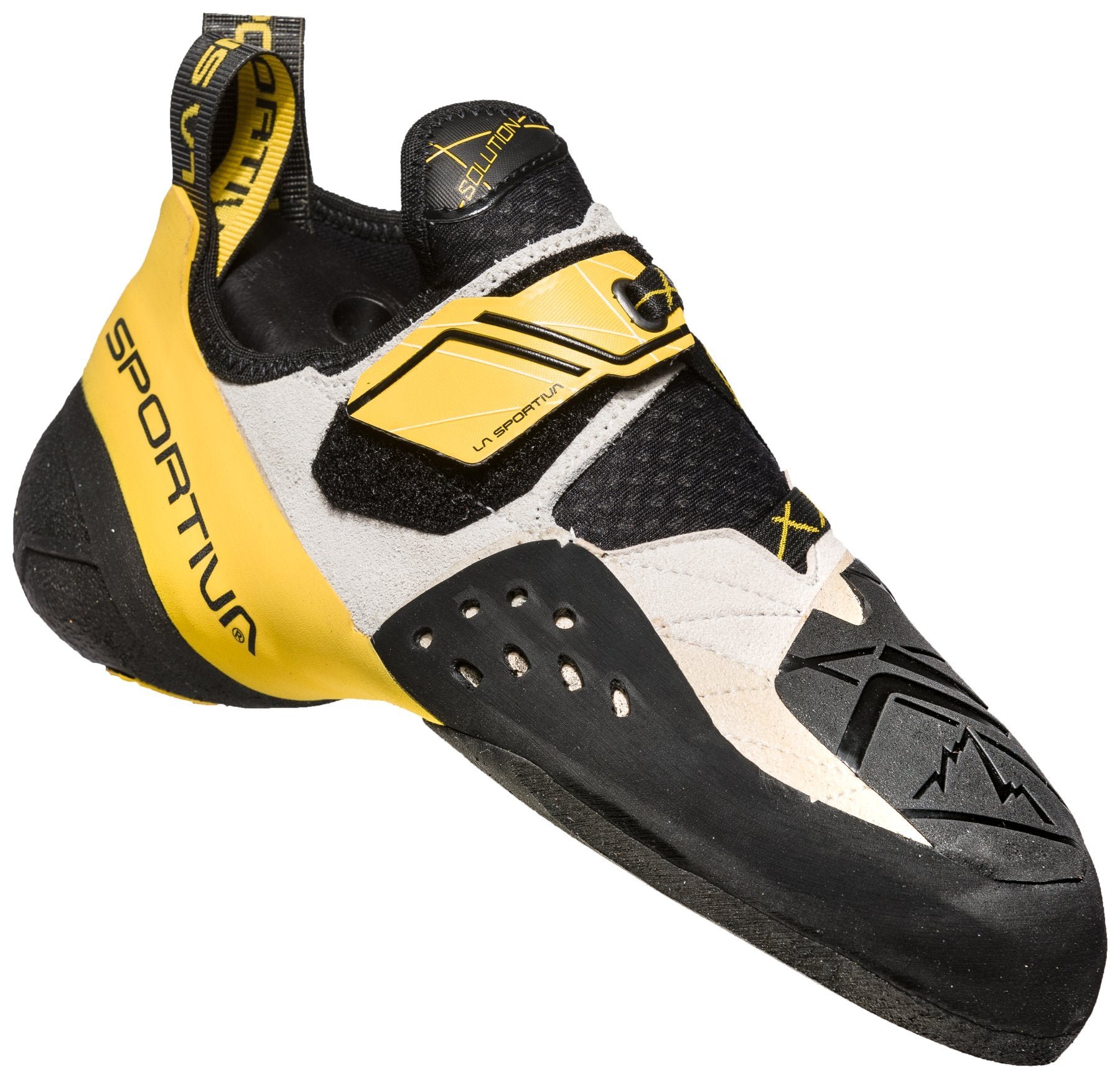 Solution - white/yellow, men's climbing shoes