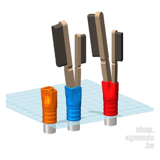 Triple Tube, brosse télescopique escalade