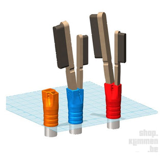 Charger l&#39;image dans la galerie, Triple Tube, brosse télescopique escalade
