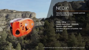 Load and play video in Gallery viewer, Neox - orange, belay device with cam-assisted blocking
