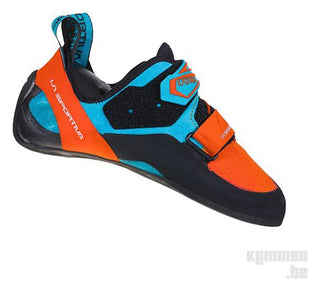 Load image into Gallery viewer, Katana Men&#39;s - Tangerine/Tropic Blue, climbing shoes
