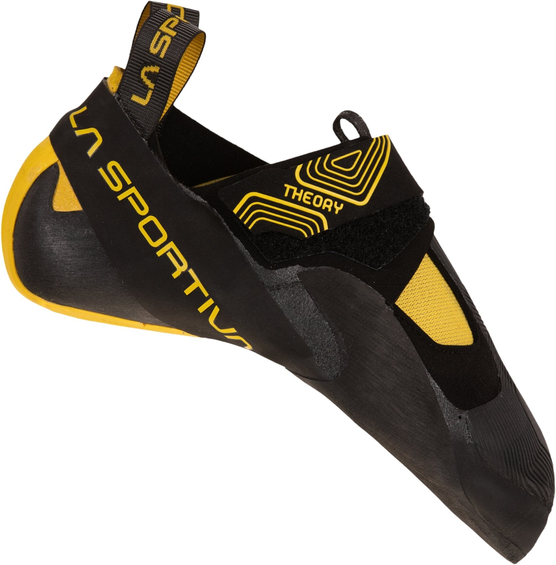 Theory - noir/jaune, chaussons d'escalade hommes