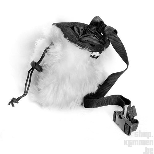 Rabbit - white/black, climbing chalk bag