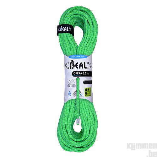 Opera (8.5mm 50m) - unicore, golden dry, green, climbing rope